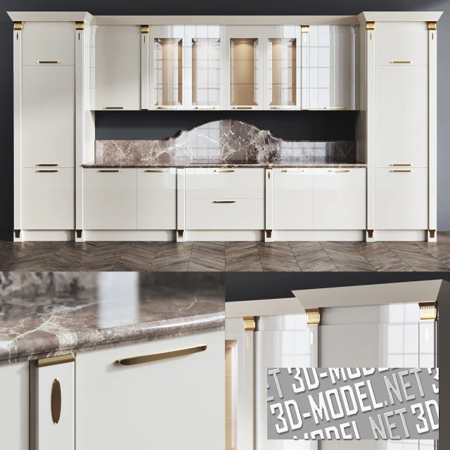 3d-модель Кухня Exclusiva от Scavolini