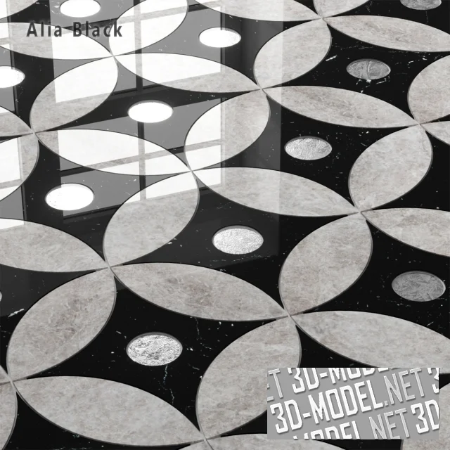 3d-модель Плитка Sicis SiciStone Alia Black