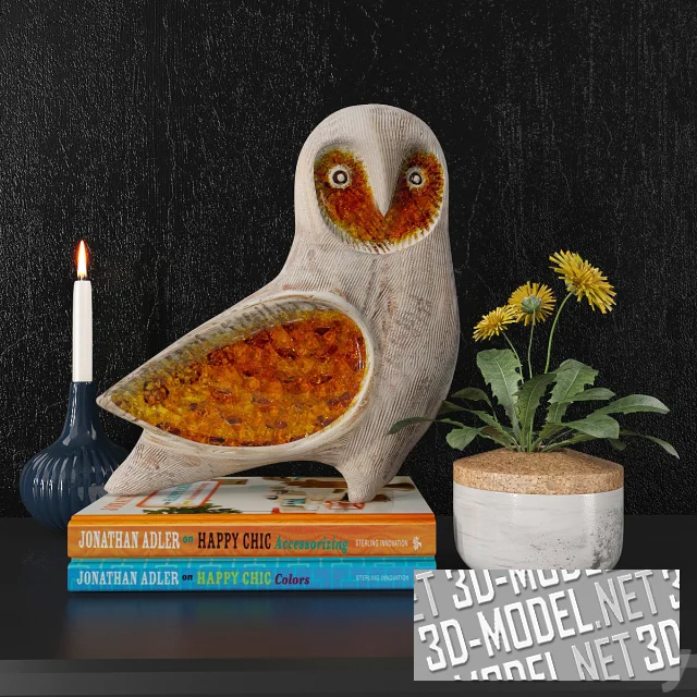 Статуэтка совы от Jonathan Adler и другой декор