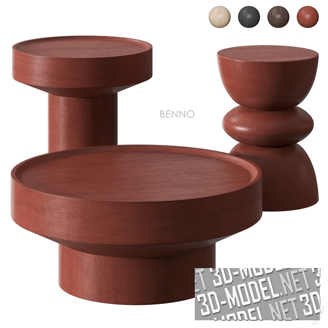 3d-модель Стол Benno от Westwing Collection