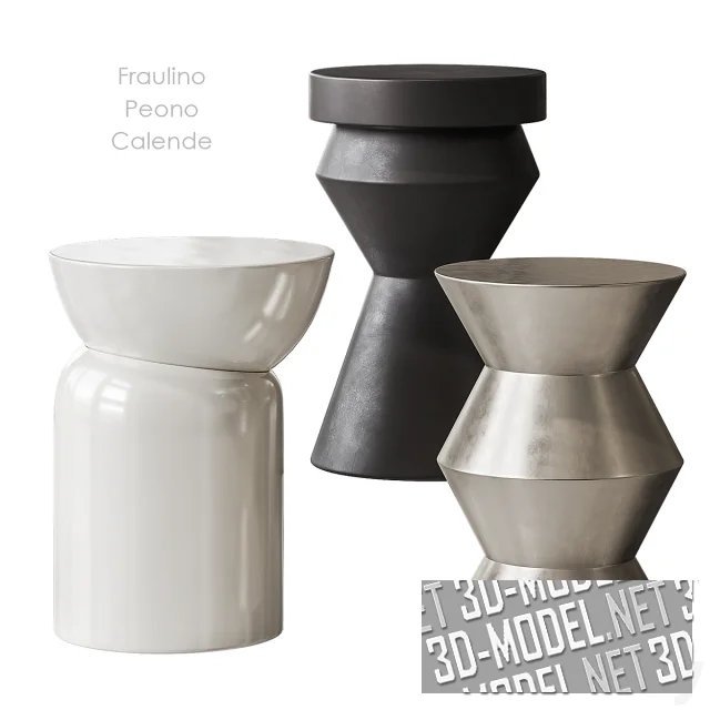 3d-модель Столы Fraulino, Peono, Calendes от La Redoute