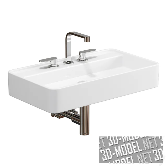 3d-модель Умывальник Flaminia Miniwash MW75PR