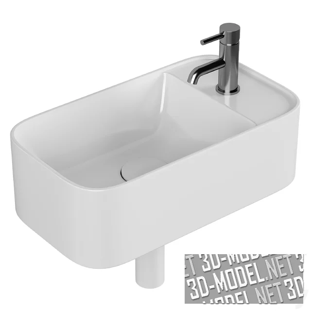 3d-модель Умывальник YUNO LR от Copenhagen Bath