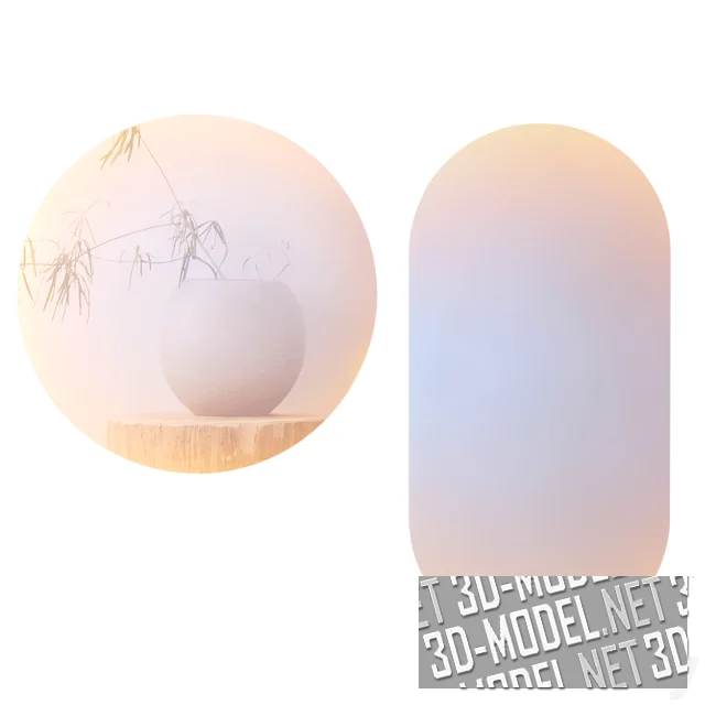 3d-модель Зеркала Ruby Iridescent от Westwing