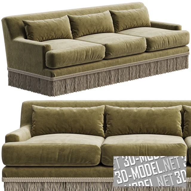 3d-модель Диван Baker furniture Yves