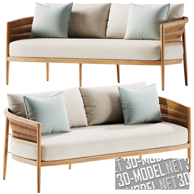 3d-модель Диван Nusa Teak