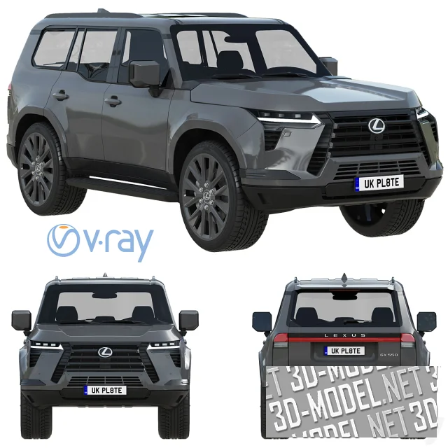 3d-модель Джип Lexus GX 2024