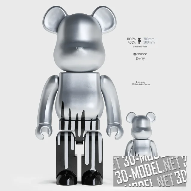 3d-модель Фигурка Bearbrick KRINK