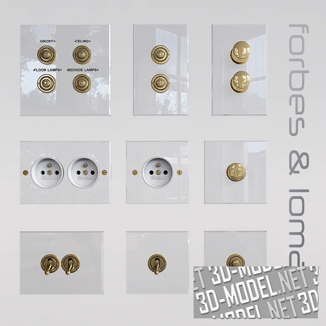 3d-модель Электрофурнитура Forbes&lomax