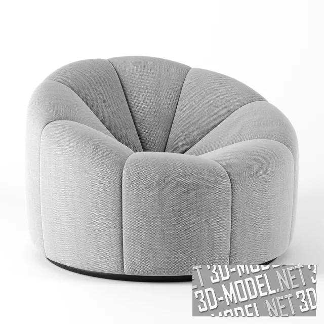3d-модель Кресло Alpha Club от Pierre Paulin