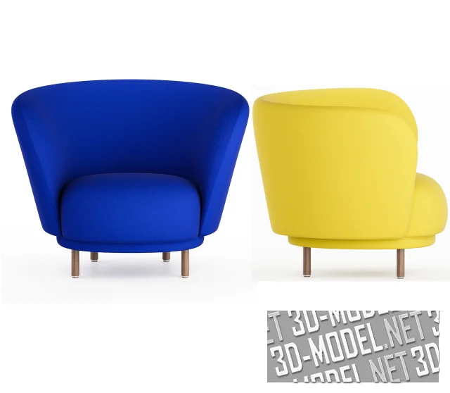 3d-модель Кресло Dandy от Massproductions