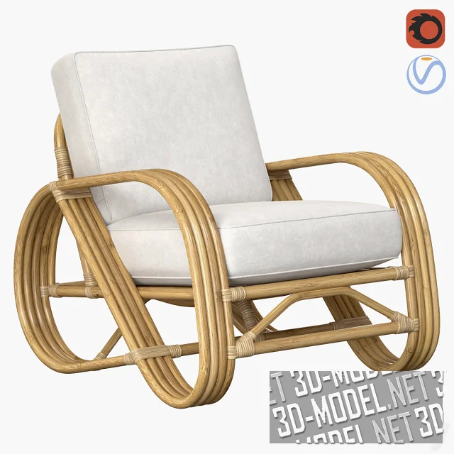 3d-модель Кресло Pretzel Standard от Lincoln Brooks