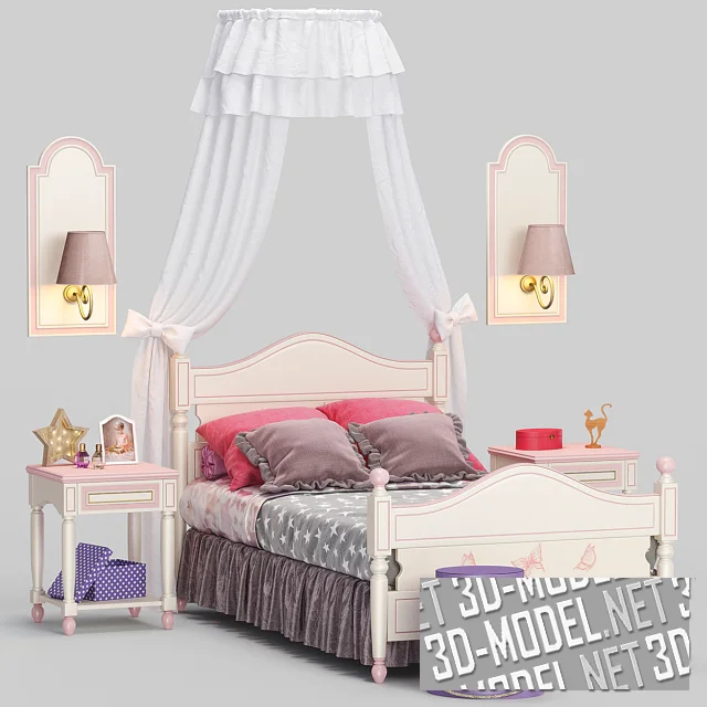 Кровать, тумбы, панели Baby Happy Night от Ferretti & Ferretti