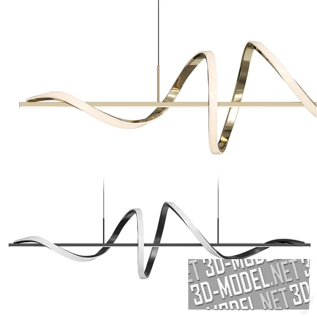 3d-модель Люстра Womo (WM2129 Spiral Strip)