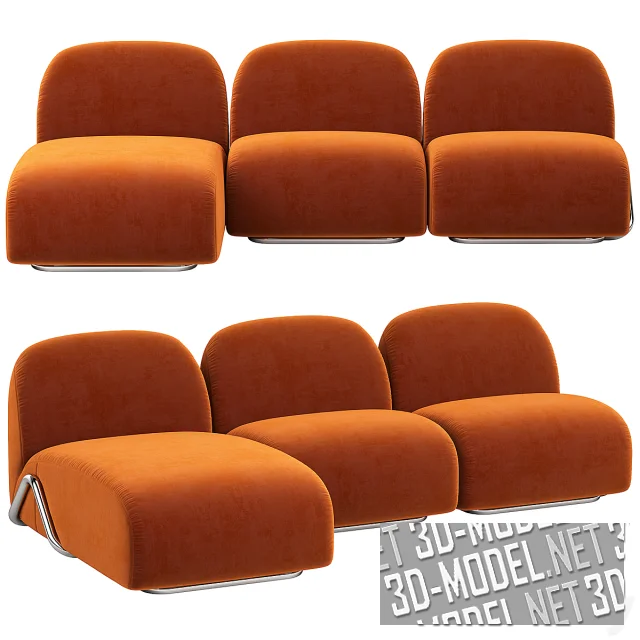 3d-модель Модульный диван Victoria