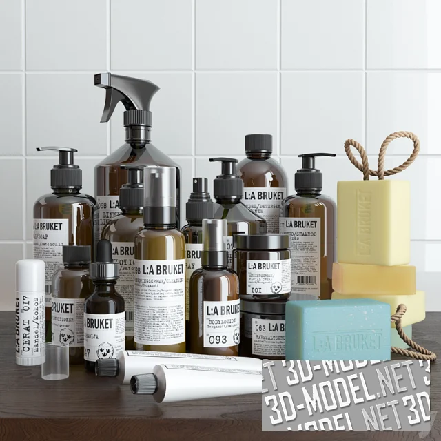 3d-модель Набор средств по уходу за телом от La Bruket