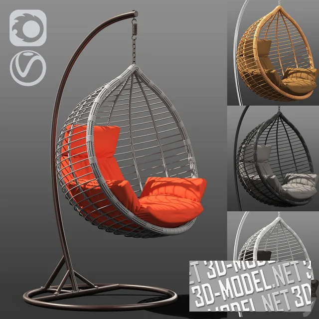 3d-модель Подвесное кресло-качалка Acapulco