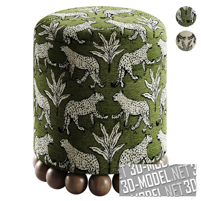 3d-модель Пуф Ella Candelabra Home, 2 варианта цвета
