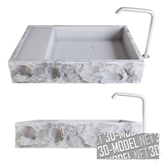 3d-модель Раковина AYANI и смеситель MIL70 от Сeadesign