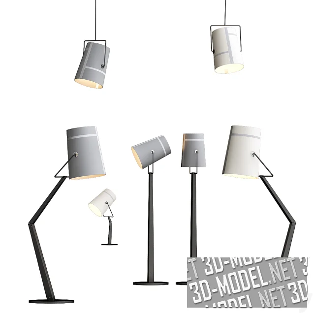 3d-модель Серия освещения Foscarini Diesel Fork Shad