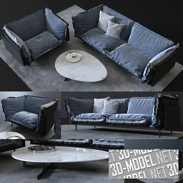 3d-модель Стол Douglas, диван и кресло Auto-reverse