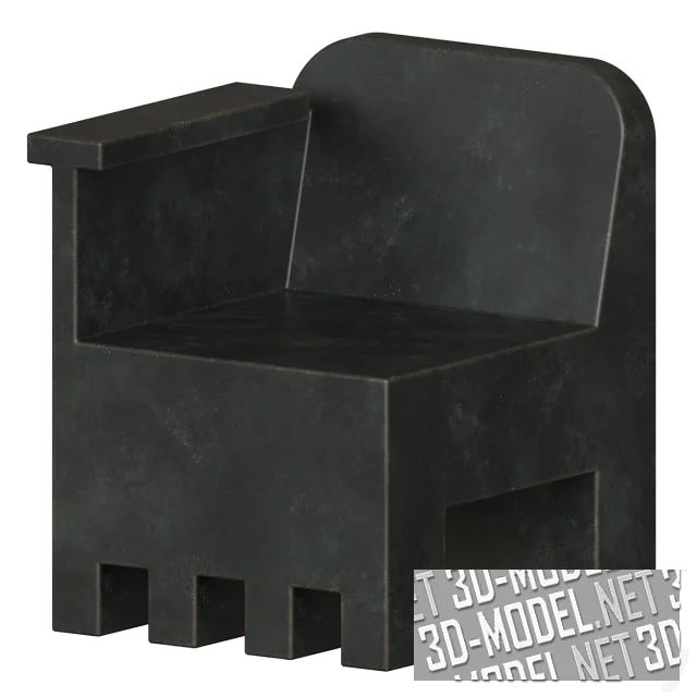 3d-модель Асимметричное кресло Kamado