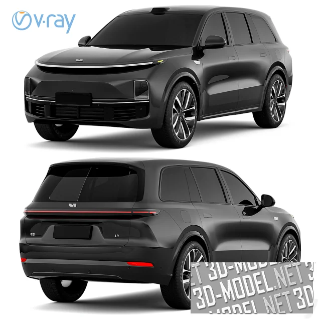 3d-модель Автомобиль Li Xiang L9