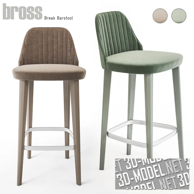 3d-модель Барный стул Break Bross