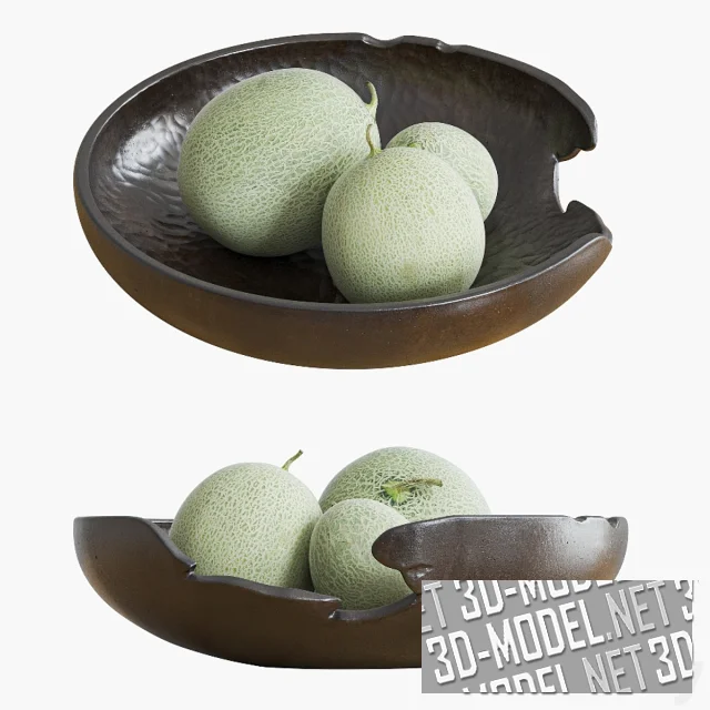 3d-модель Чаша с дынями