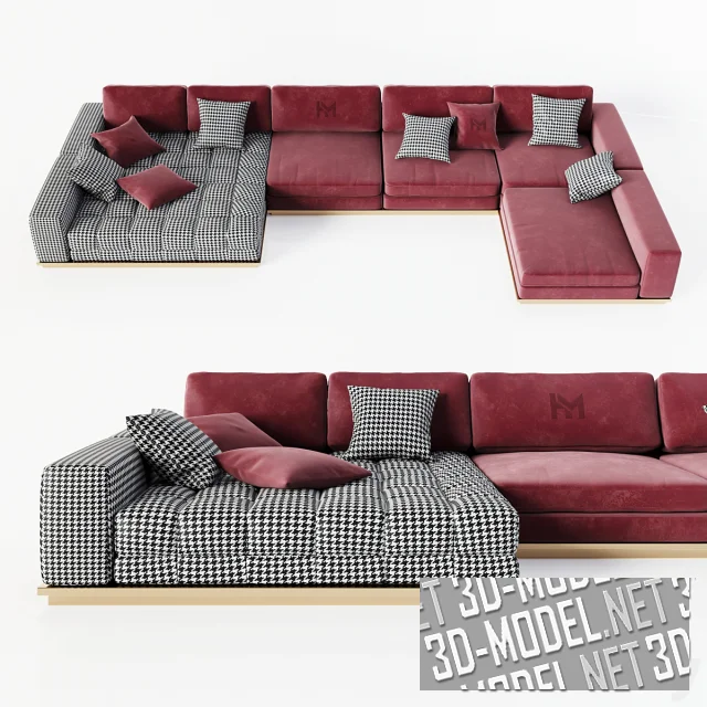 3d-модель Диван Cherry paw от HOMMZ