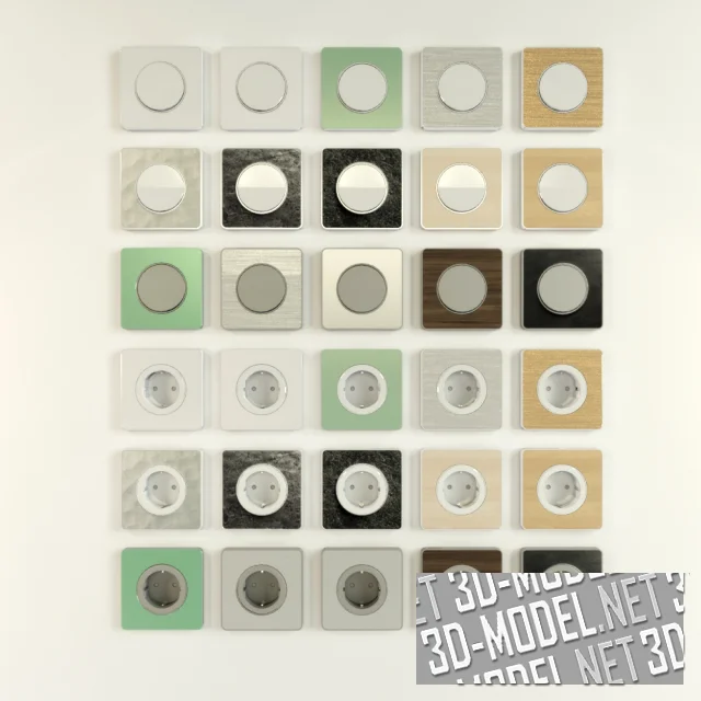 3d-модель Электрофурнитура ODACE от Schneider Electric