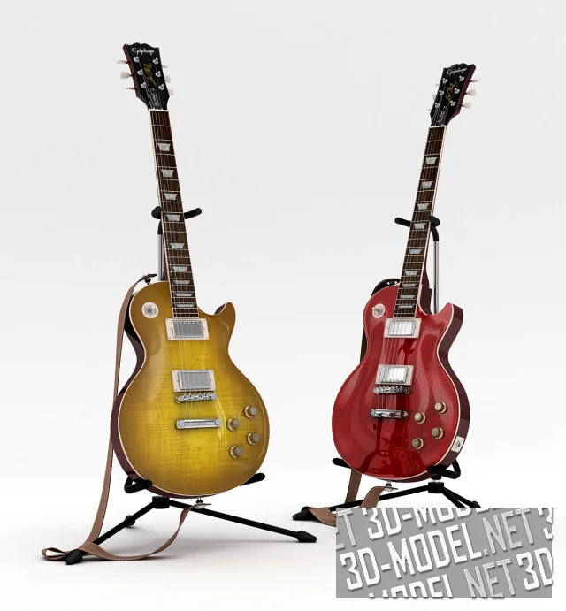 3d-модель Гитара Epiphone Les Paul Standard