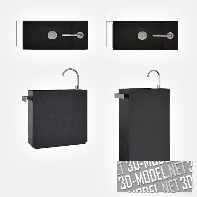 3d-модель Коллекция умывальников Fly Mini