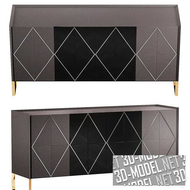 3d-модель Комод Pimlico Elm Large