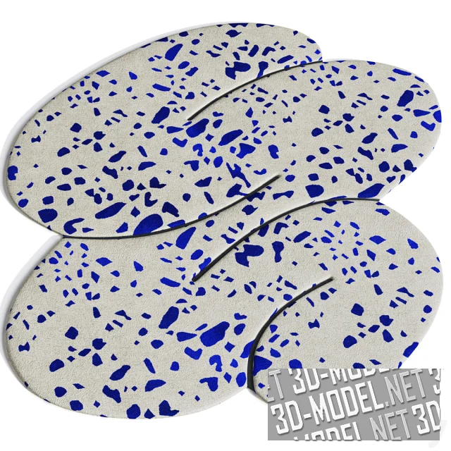 3d-модель Ковер 3D Squiggle от Okijstudio, в 6 вариантах