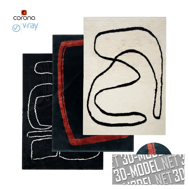 3d-модель Ковер Simple с абстрактным узором