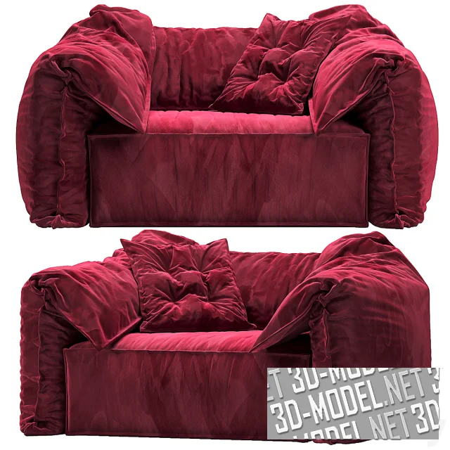 3d-модель Кресло Casablanca (дизайн Paola Navone)