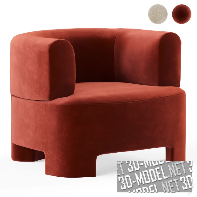 3d-модель Кресло Darrel от La Redoute