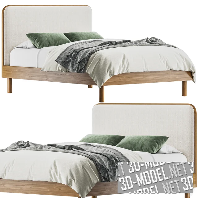 3d-модель Кровать MILES от WEST ELM