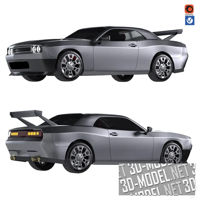 3d-модель Купе Dodge Challenger