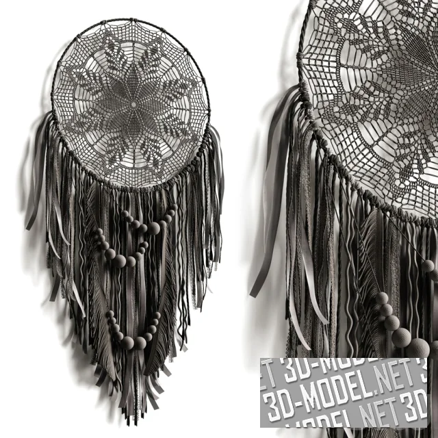 3d-модель Ловец снов в темном цвете