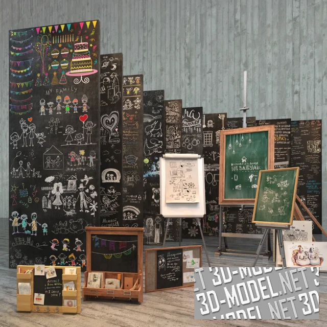 3d-модель Набор досок от Eichholtz