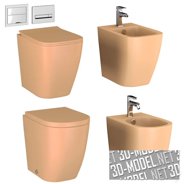 3d-модель Набор сантехники A16, File 2.0 от Artceram
