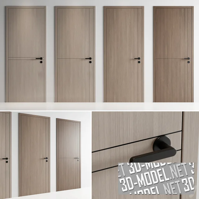 Набор современных дверей