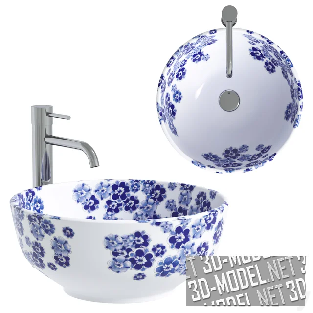 3d-модель Накладная раковина Rea Fiori REA-U6520