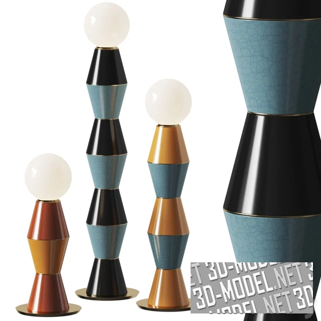 3d-модель Напольный светильник MARIONI PALM