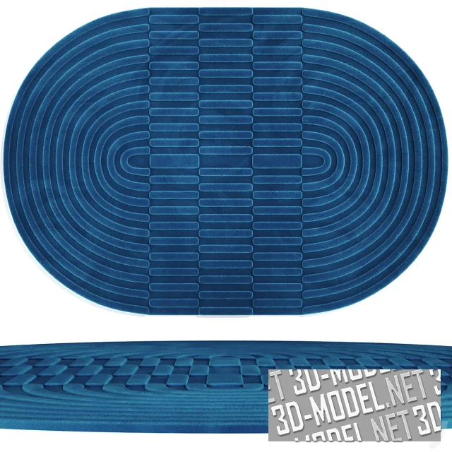 3d-модель Овальный ковер Malko от La Redoute