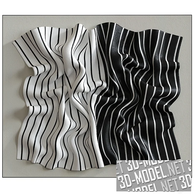 3d-модель Панель с эффектом драпировки