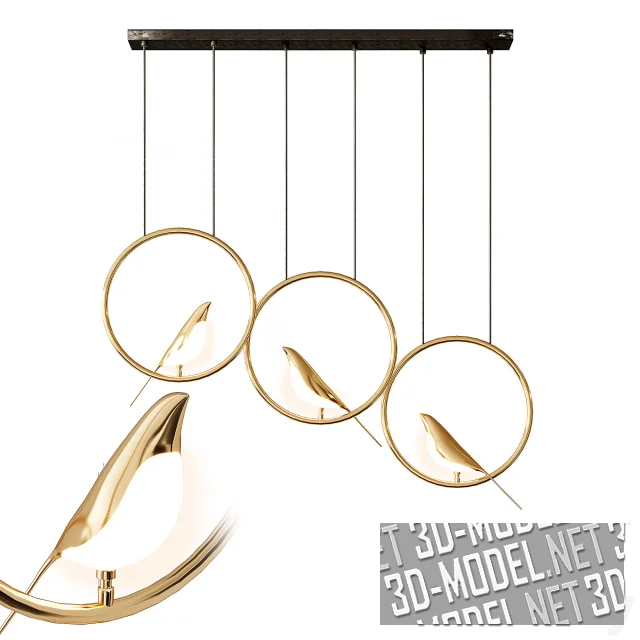 3d-модель Подвесной светильник NOMI от lampatron