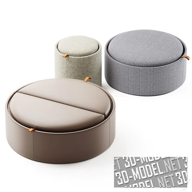3d-модель Пуфы PILL Tumidei